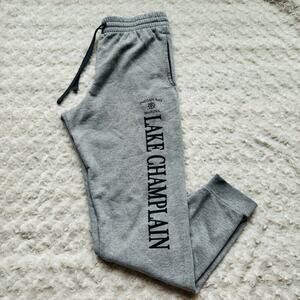 Indian Bay Marina Lake Champlain Grey Jogger Sweatpants Size Medium